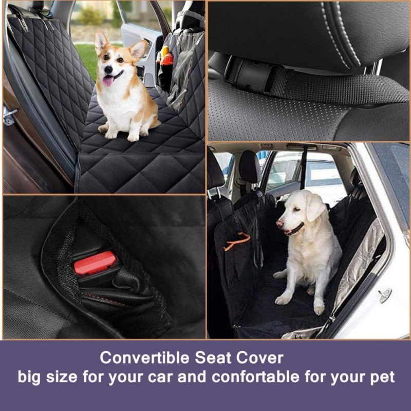 Dog Seat Cover with View Mesh Window for Cars Trucks