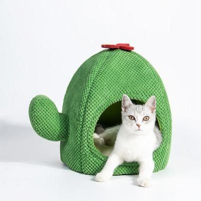 Hand Wash Popular Indoor Cute Cactus Cat Bed