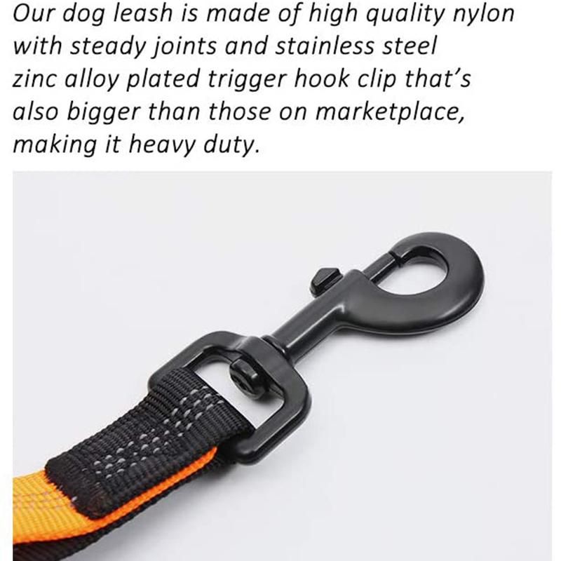 Elastic Pet Leash with Double Handles Dog Leash