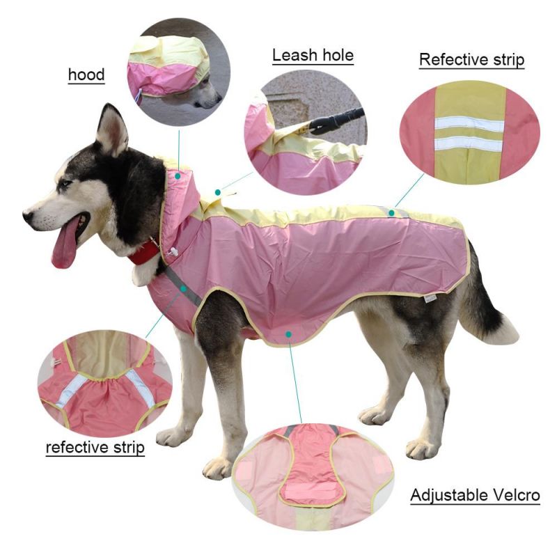 Designer Waterproof Dog Outdoor Clothes Pet Outdoor Supplies Dog Raincoat