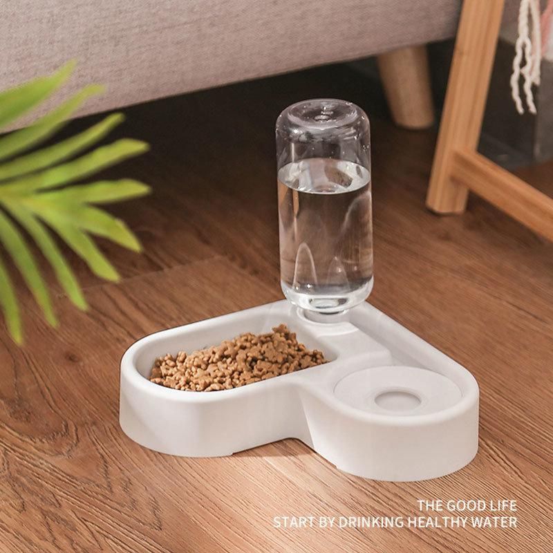 Corner Dog Bowl Cat Bowl Dog Automatic Drinking Bowl Pet Double Food Feeder