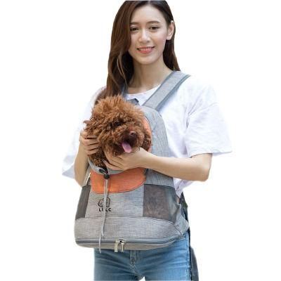 Front &amp; Rear Dual Purpose Comfortable Breathable Small Dog Backpack Travel Shoulder Carrier