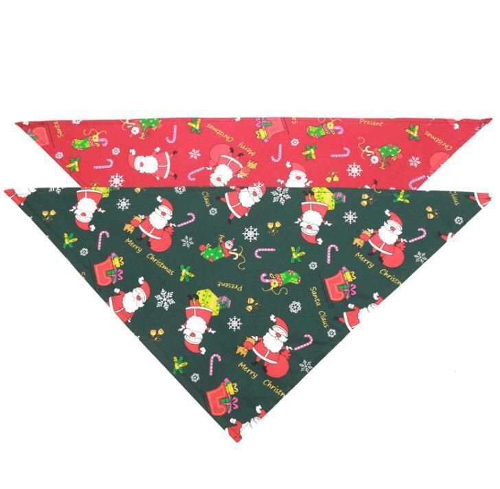 Dog Bandana Christmas Pet Triangle Head Scarf Accessories Bibs for Dog Cat