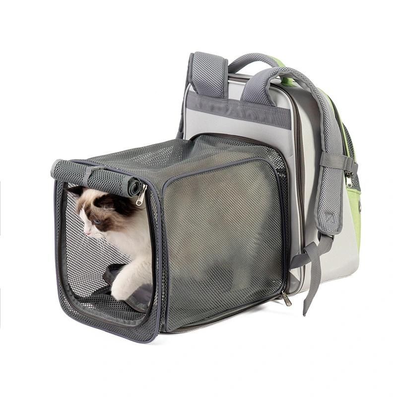 Pet Expandable Backpack Carrier Mesh Backpack Carrier for Small Dogs and Cats