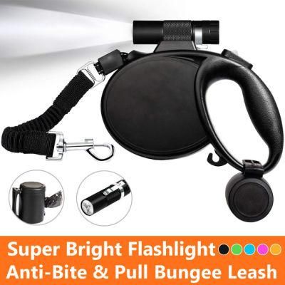 Dog Leash Retractable Dog Leash 16.4 FT Dog Walking Leash with Flashlight Detachable