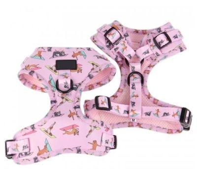 2022 OEM Sublimation Luxury Dog Harness Pet Supplier Customized Pet Harness Leash Pet Collar Pet Poop Bag Holder Sets