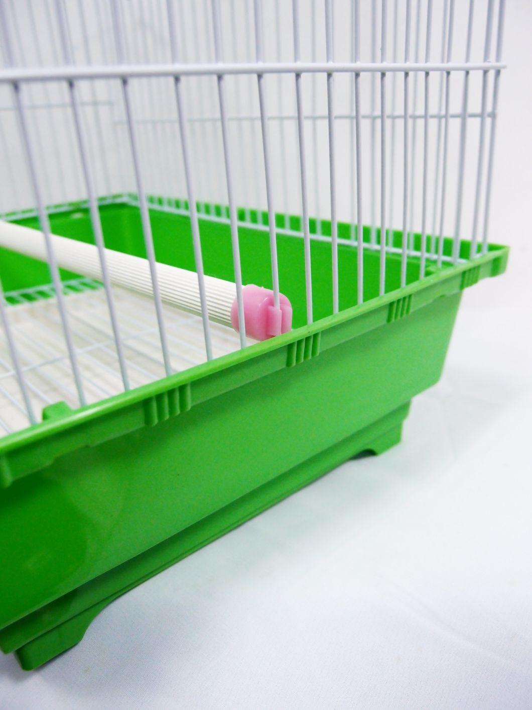 House Style Antique Wrought Iron Folding Medium Bird Parrot Breeding Cage Decorative Indoor Pet Products for Parakeets Finches