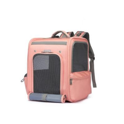 Pet Breathable and Convenient Cat Bag Dog Bag Pet Supplies Backpack out Expansion Folding Pet Bag