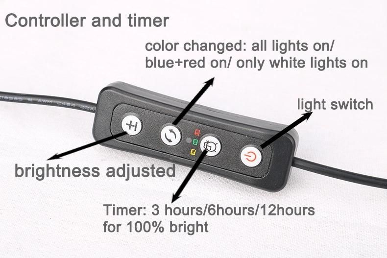 Aquarium LED Clamp Light with Timer 10W on Open Tank