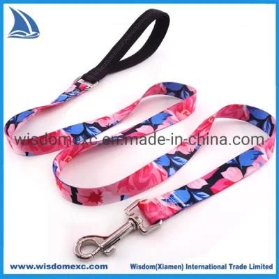 Soft Durable Webbing and Metal Clip on D-Ring for Leash