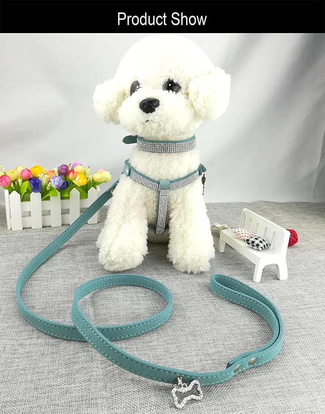 Comfortable Soft Collar Harness and Leashes Set