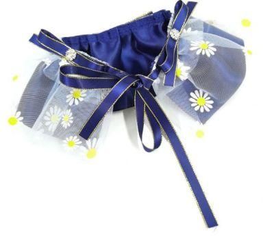 Supplier Wholesale Summer Birthday Daisy Printed Flower Colorful Gauze Custom Dog Bandana with Logo