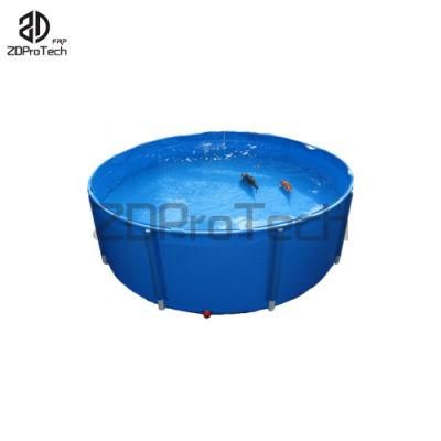 3000liters/5000liters/10000liters Foldable HDPE Fish Pond PVC Tarpaulin Fish Farming Tank