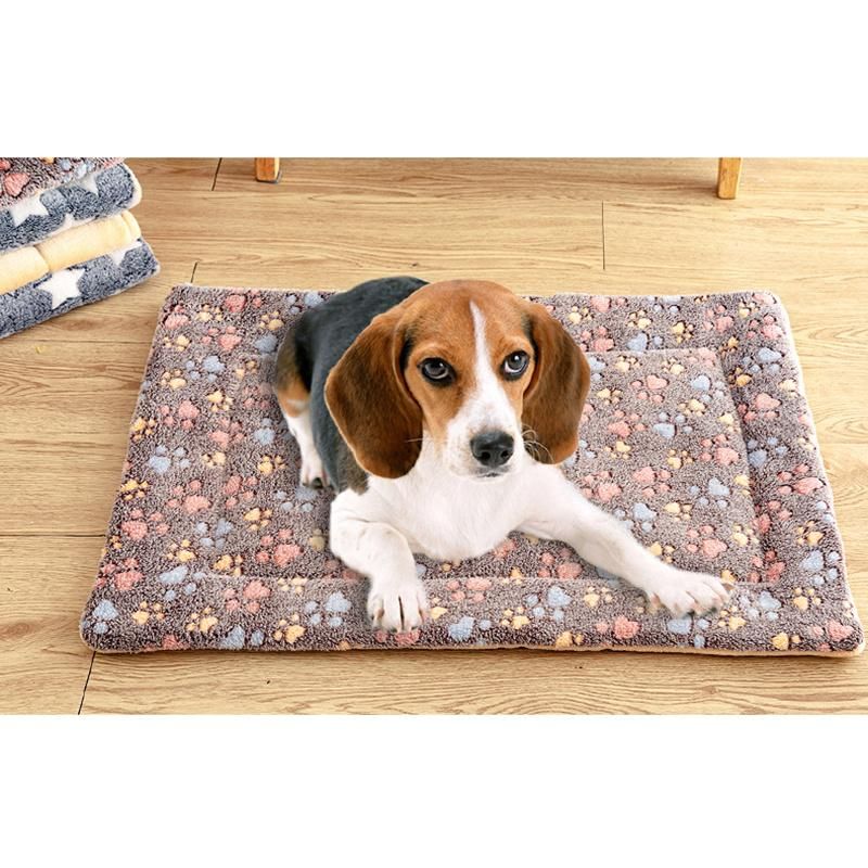 Fashion Cat Dog Bed Mat Warm Soft Plush Pet Bed