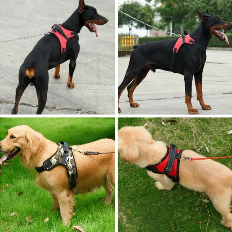 Cheap Price Chest Strap Camouflage Nylon Pet Dog Leads Leash and Harness