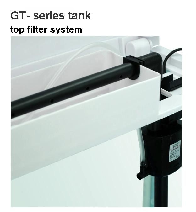 18 Liters Curved Glass Aquarium Tank LED Light
