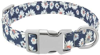 Pattern Female Dog Collar Quick Release Adjustabe Pet Dog Collars