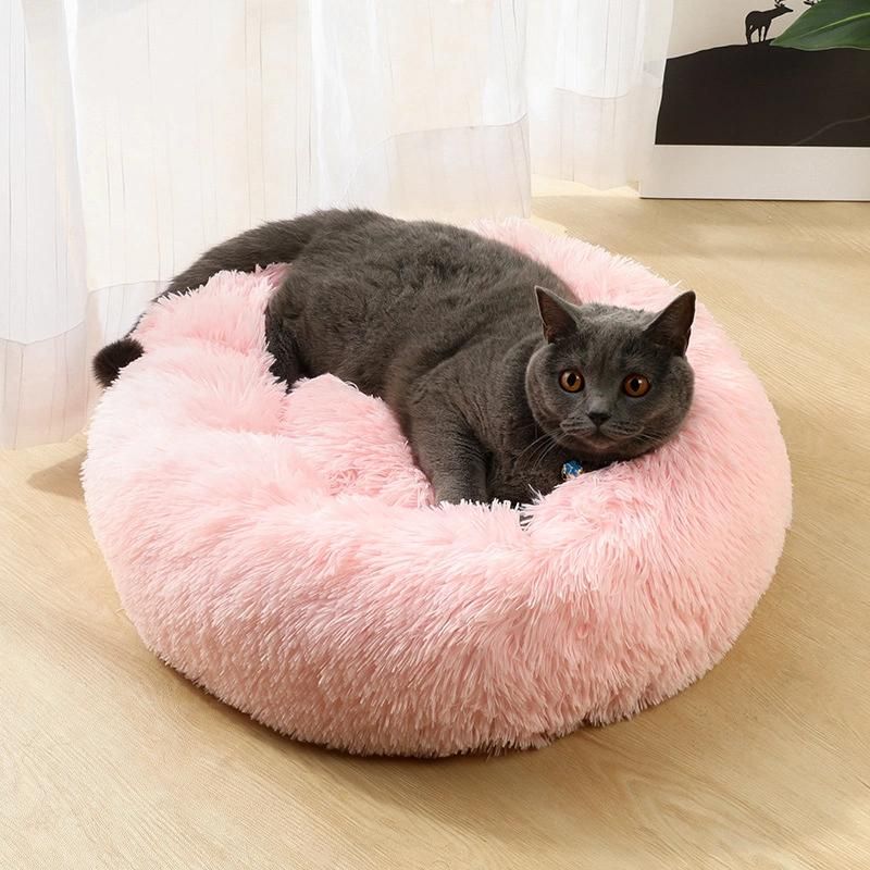 Attractive Comfortable Pure Color Matching Pet Bed Anti-Slip Bottom Pet Nest PP Cotton Pet Beds Waterloo