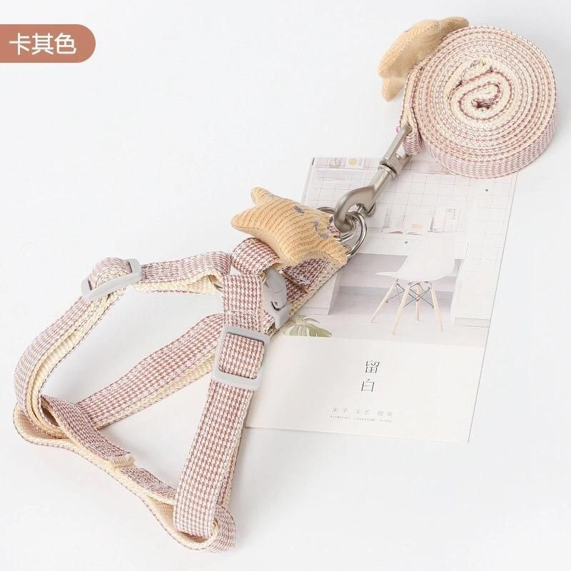 Pet Puppy Traction Rope Nylon Neck Collar Double D Buckle Adjustment Dog Collar Pet Rope Dog Harnesscat Collar