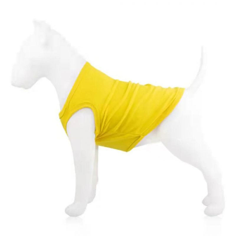 Summer Pet T Shirt Pure Color Dog Shirt Cool Breathable Dog T Shirt