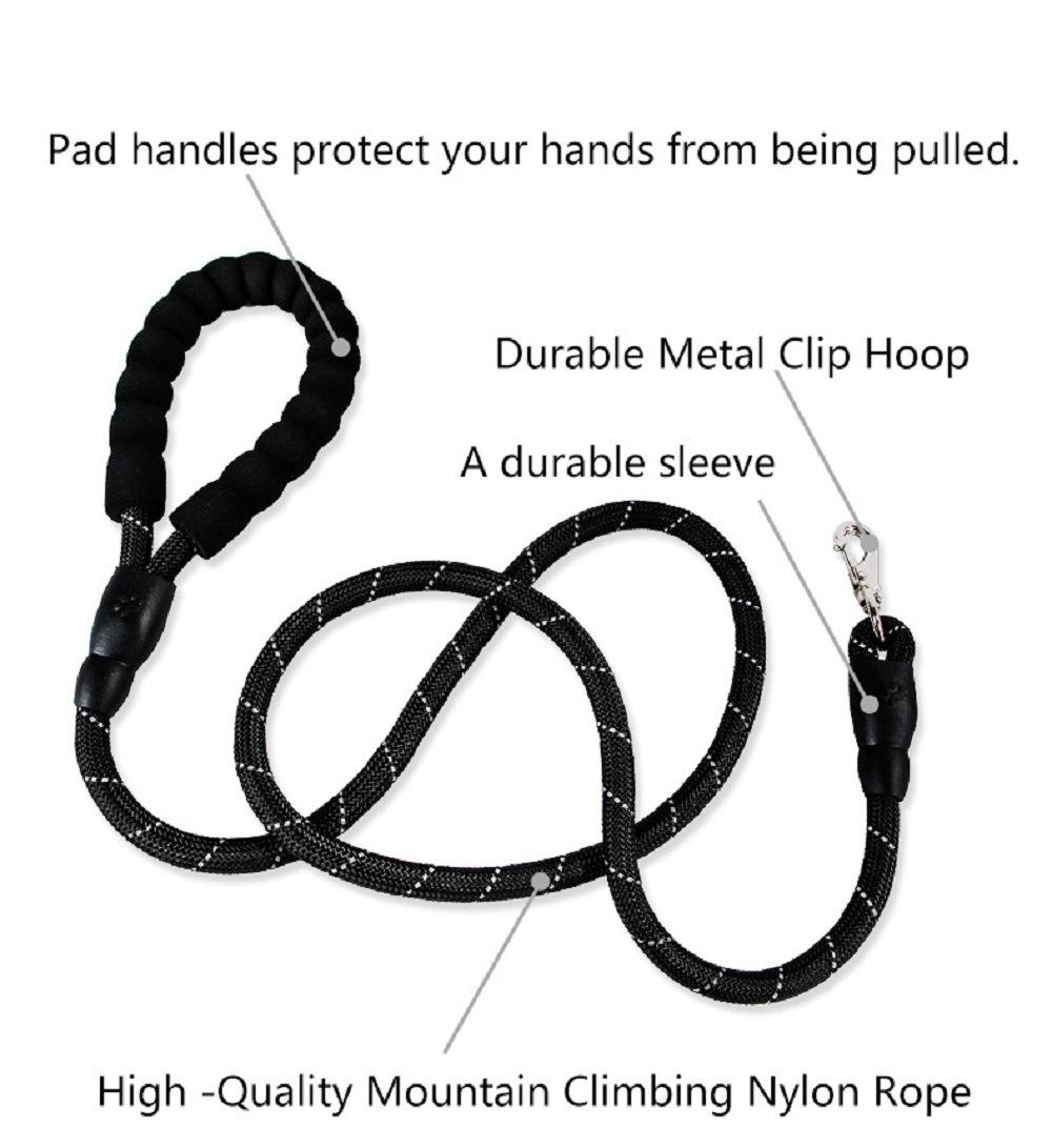 Hand Made Solid Color Nylon Rope Dog Leash