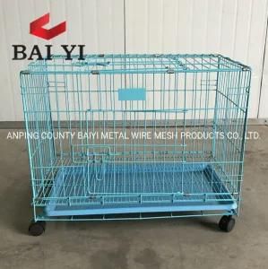 Luxury Dog Crate Folding Design with Tray Pet Product Manufacturer