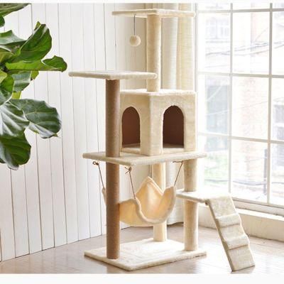 Luxury Sisal Cat Toy Play House Extra Large Sarctch Post Big Cat Climbing Tree House