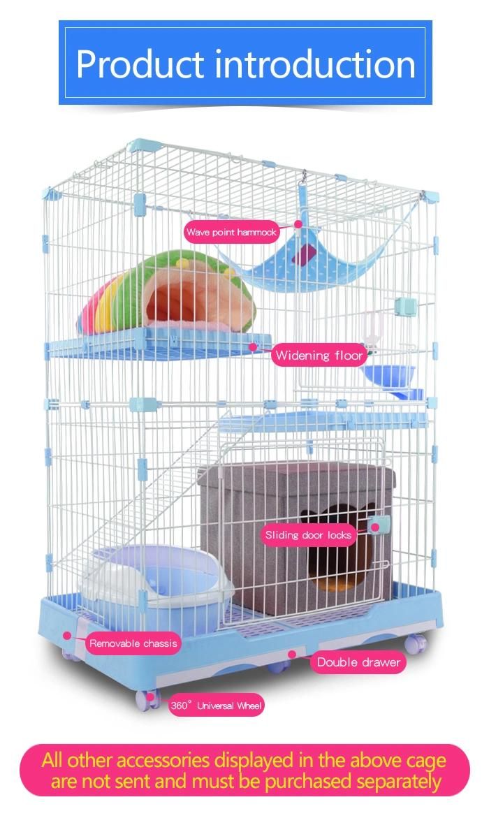 Customize OEM ODM Cheap Plastic 3 Layer Plastic Cat Cage