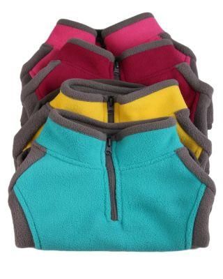 Custom Logo Super Elasticity Dog Double Layer Fleece Vest Windproof Warm Dog Jacket Half Zip Polar Fleece Pullover Pet Dog Coat