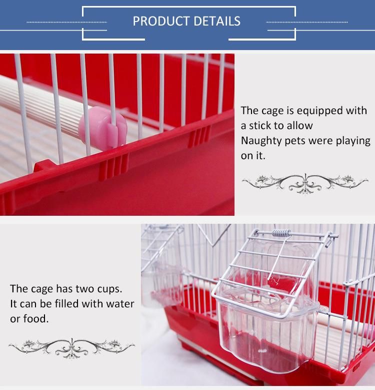 Customize OEM ODM Collapsible Bold Galvanizing Anti-Rust Metal Birds Cages