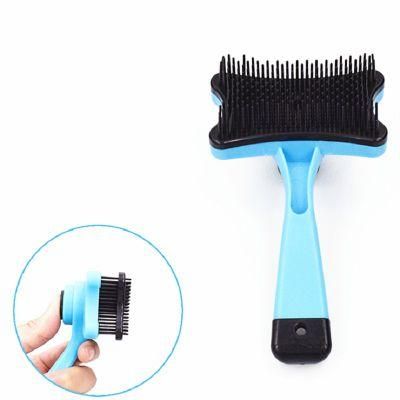 Portable Lightweight Plastic Dog Cat Hair Shedding Pet Grooming Comb