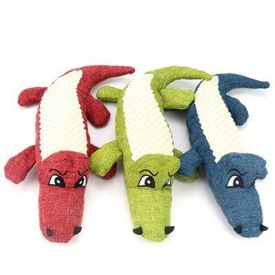 Hot Sales Cute Animal Family Doll Squeaky Soft Plush Pet Dog Toy