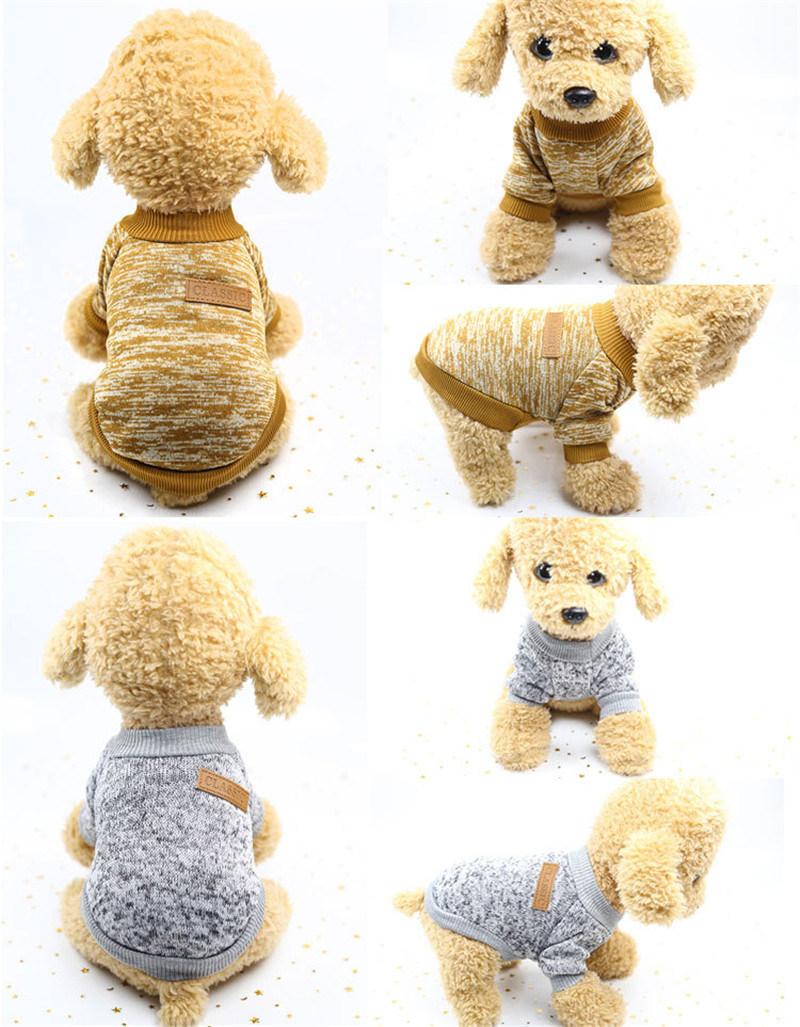 Pet Dog Clothes Soft Warm Clothes Pet Sweater Dogs Clothing Classic Pets Outfit