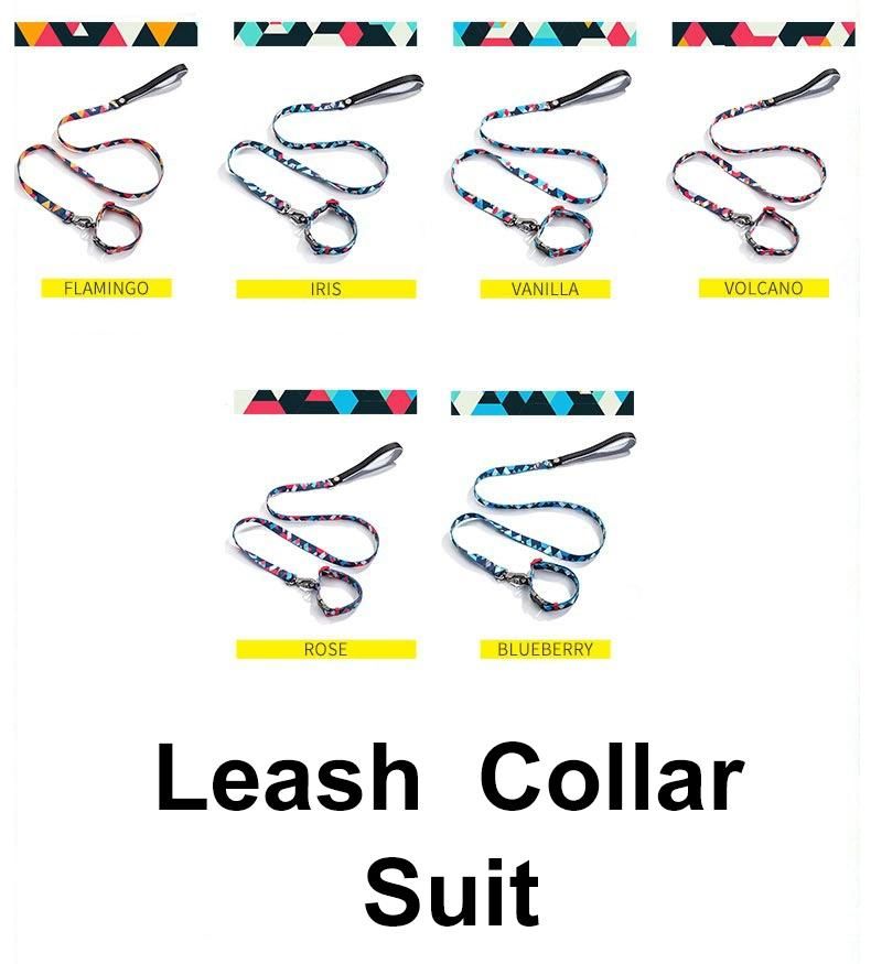 Wholesale Customized Thick Sublimation, Quick Release Leash Metal Hook Training Dog Collar Set