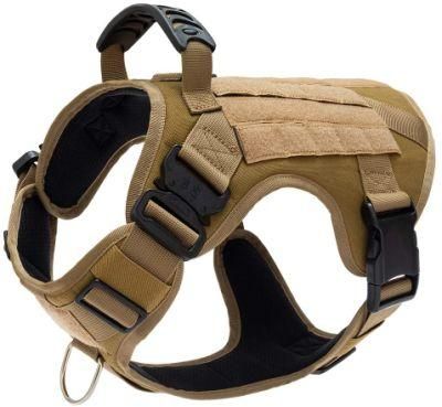 1000d Nylon Sturdy Tactical Dog Harness with Handle