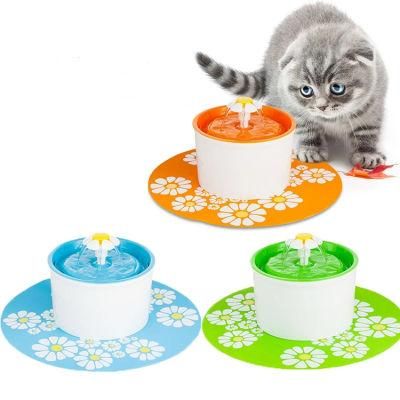 1.6L Automatic Cat Dog Water Fountain Electric Pet Drinking Feeder Bowl USB Mute Water Dispenser with Mat Pets Drinker Feeder