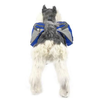 Adjustable Reflective Outdoor Hiking Dog Saddle Bag Backpack Pet Accessories