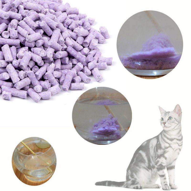 Lavender Tofu Cat Litter with Hard Clump and Easy Scoop