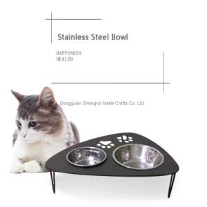 Pet Accessories Dog Food Water Bowl Metal Pet Feeder