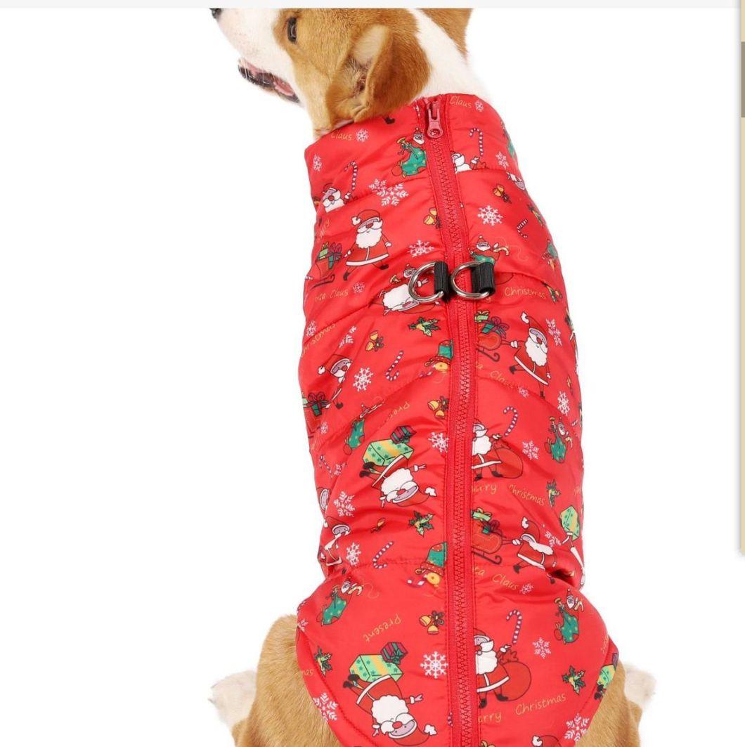 Design Christmas Pet Coat Pup Clothing Dog Holiday Down Jacket