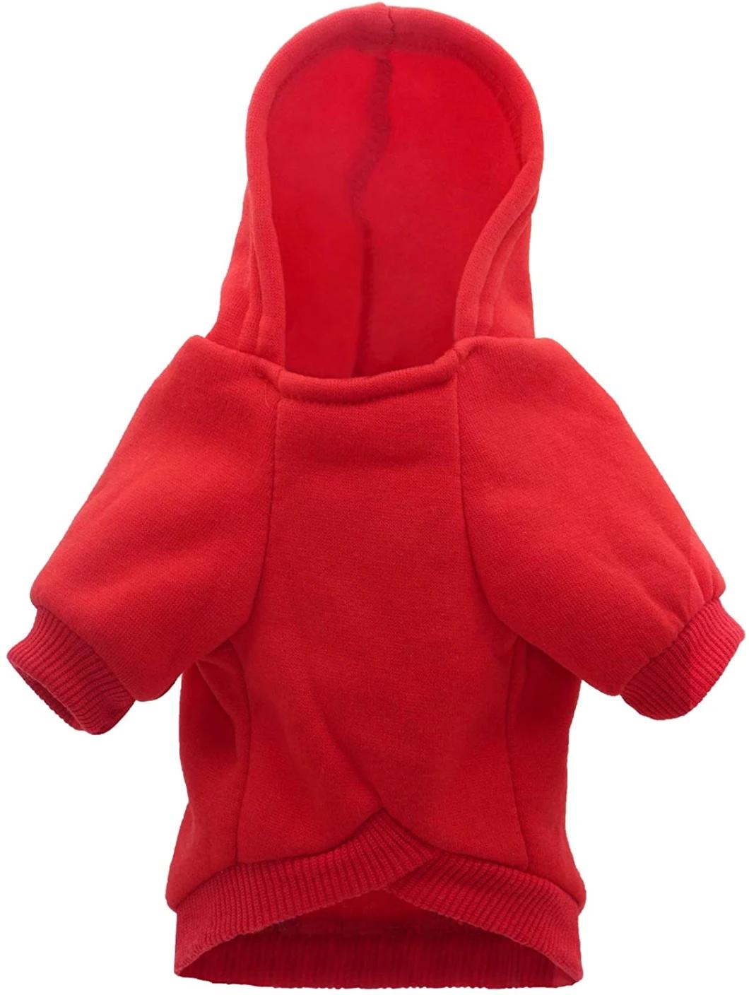 Solid Color Spring and Autumn Casual Sports Hoodie for Kittens and Puppies