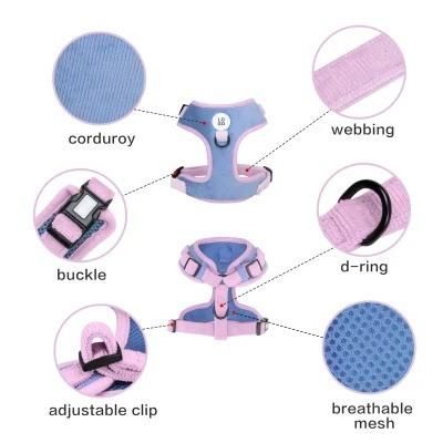 Custom Mesh Adjustable Pet Dog Harness