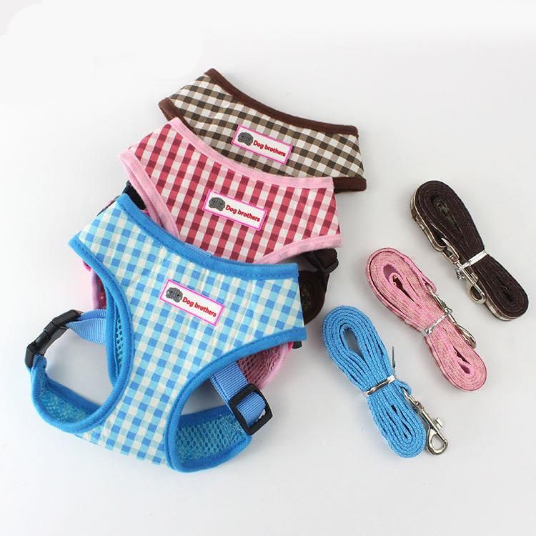 Vest-Style Dog Chest Strap Summer Breathable Lattice Pet Chest Strap Dog Rope Pet Supplies