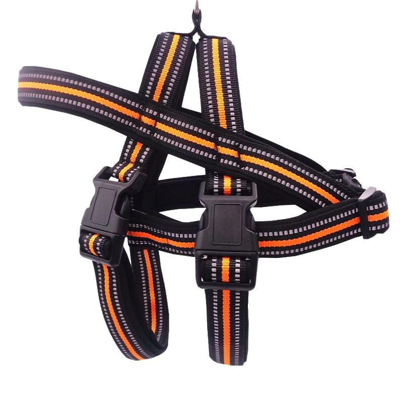 Pet Supplies Chest Strap Adjustable Chest Back Medium and Large Dogs Explosion-Proof Reflective Silk Harness