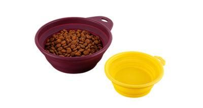 Eco-Friendly Silicone Portable Pet Bowl for Food and Water, Collapsible Dog Bowl for Travel and Walking