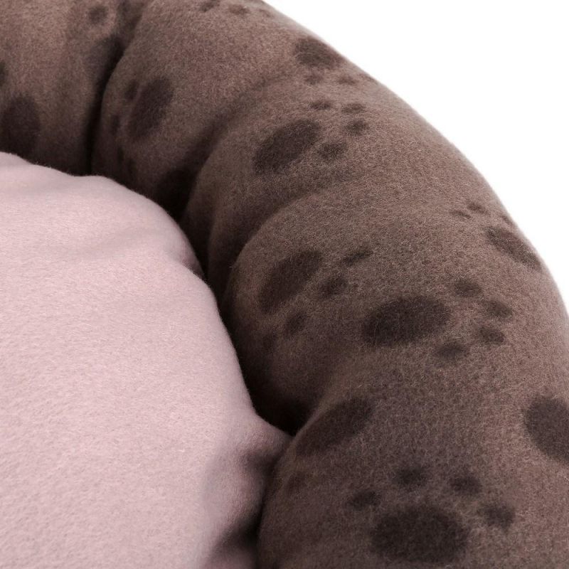 Custom Spot Pattern Comfortable Soft Washable Non-Slip Bottom Round Dog Sleeping Bed