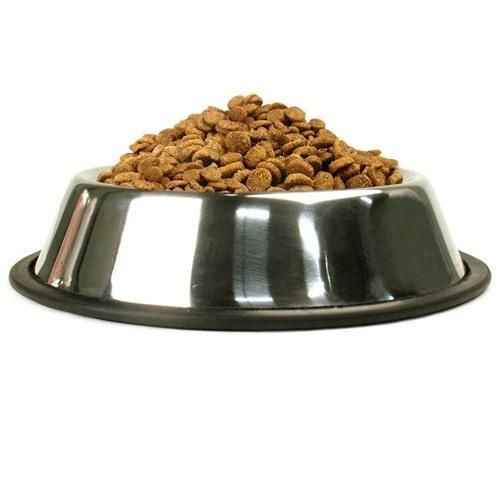 Pretty Multi-Size Stainless Steel Label Engraved Dog Bowl Pet Feeder Pet Dish with No Spill Non Skid Silicone Bottom