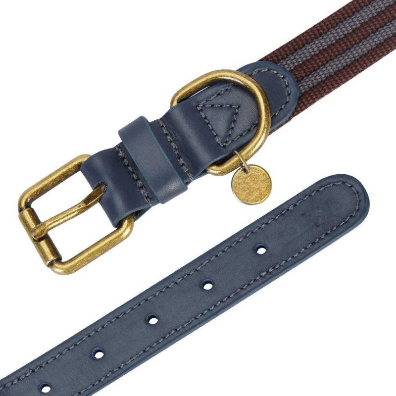 High Quality Round Soft Leather Dog Pet Collar with The Latest Design