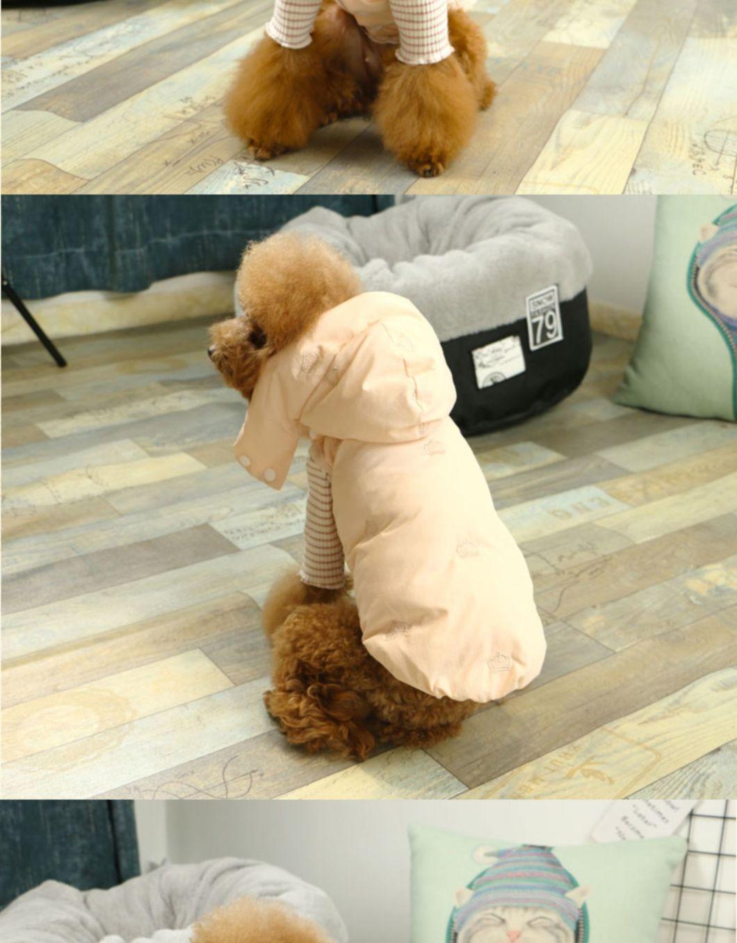 Custom Logo Luxury Designer Waterproof Pet Clothes Warm Dog Coats New Design Dog Clothes