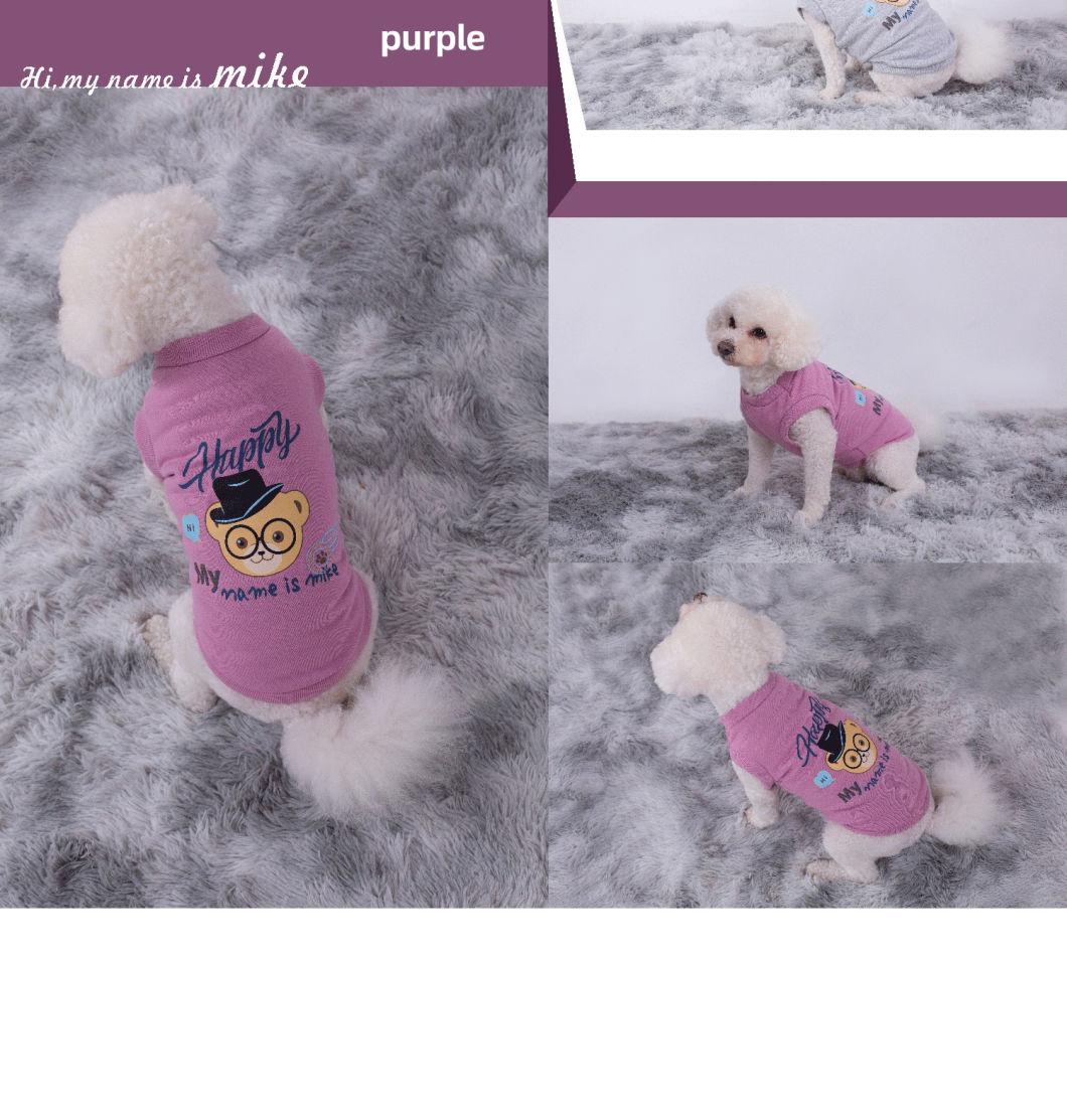 Luxury Cheap Cartoon Funny Dog Shirts Cat Vest Summer Puppy Clothing Pet Dog Clothes